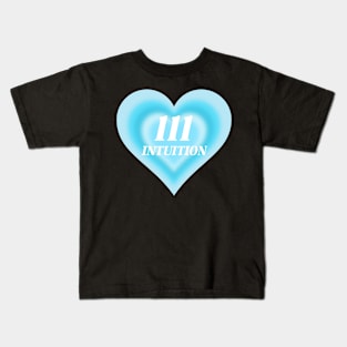 Angel Number 111 Heart Aura Kids T-Shirt